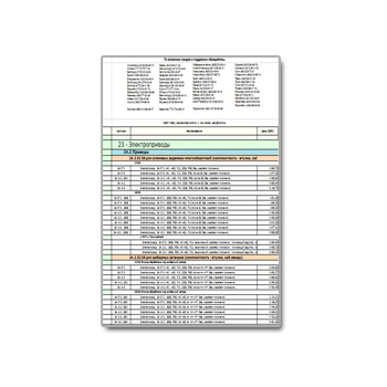 Прайс-лист на продукцию на сайте